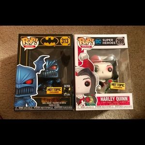 Lot 2 Merciless Batman and Harley Quinn Hot Topic